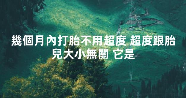 幾個月內打胎不用超度 超度跟胎兒大小無關 它是